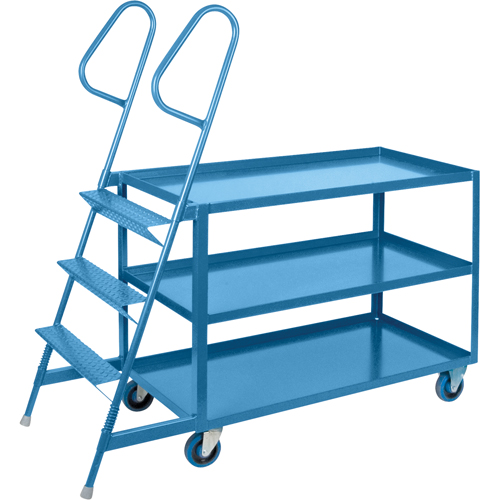 Chariots &agrave; cueillette, Acier, 24" la x 64" p, 3 tablettes, Capacit&eacute; 1200 lb Northern Industrial Supply Inc.