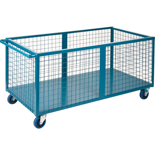 Wire Mesh Box Truck, Steel, 75" L x 30" W x 31.5" H, 30 cu. ft. Volume, 1200 lbs. Capacity Northern Industrial Supply Inc.