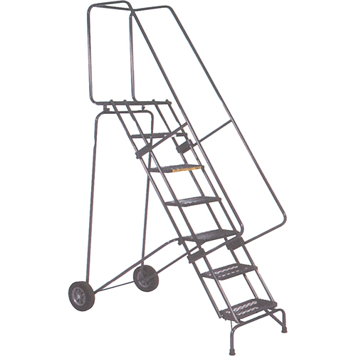 &eacute;chelles mobiles Fold-N-Store, 5 marches, Perfor&eacute;, Hauteur 50" Northern Industrial Supply Inc.