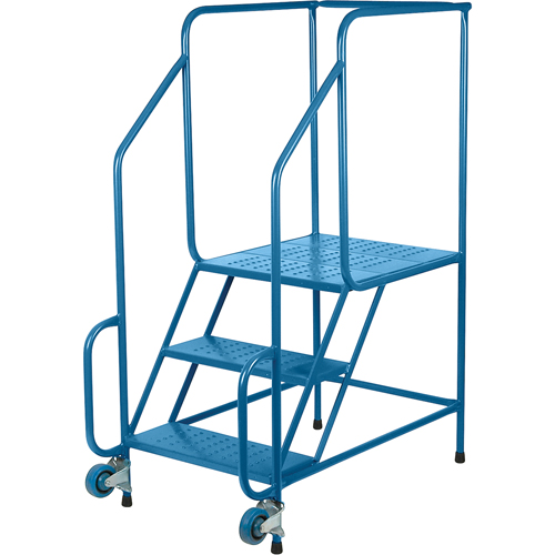 &eacute;chelles Tilt-N-Roll, Acier, 3 marches, Largeur 22", 24" p x 27" h marche pali&egrave;re Northern Industrial Supply Inc.