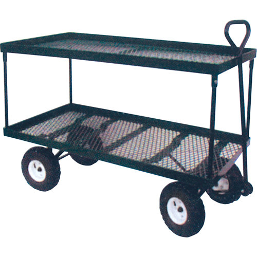 Chariot double plateforme m&eacute;tal, 24" la x 48" la x Capacit&eacute; 600 lb Northern Industrial Supply Inc.