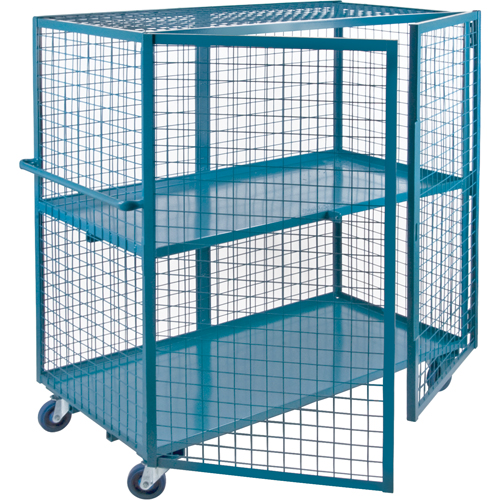 Wire Mesh Truck, 2 Tiers, 51" L x 26" W x 62.5" H, 1200 lbs. Cap. Northern Industrial Supply Inc.