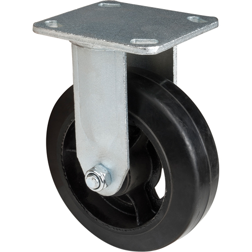 Roulette moul&eacute;, Fixe, 6" (152,4 mm), Caoutchouc, 550 lb (249 kg) Northern Industrial Supply Inc.