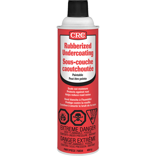 Rubberized Spray Undercoating, 16 oz./454 g/473 ml, Aerosol Can, Black Northern Industrial Supply Inc.