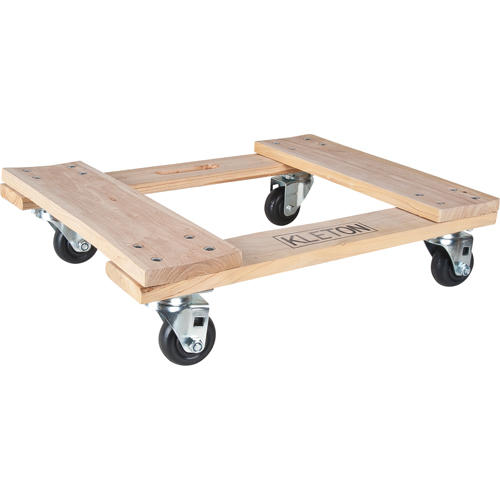 Socle roulant en bois dur, Roues en Polyol&eacute;fine, Capacit&eacute; de 1000 lb, 18" la x 24" p x 7" h Northern Industrial Supply Inc.
