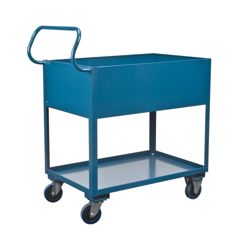 Chariots de service &agrave; bordure profonde, 2 Tiers, 24" la x 47" h x 36" p, Capacit&eacute; 1200 lb Northern Industrial Supply Inc.