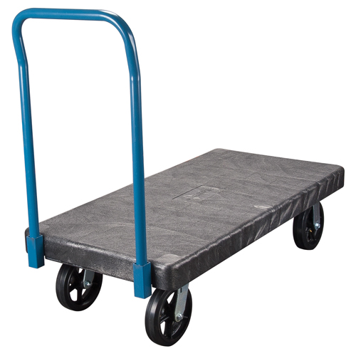 Chariots &agrave; plateforme en plastique, 48" lo x 24" la, 2000 lb cap, Roues Caoutchouc moul&eacute; Northern Industrial Supply Inc.