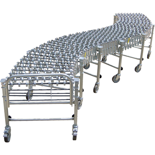 Expandable/Flexible Conveyors, 18" W x 12' 10" L, 226 lbs. per lin. ft. Capacity Northern Industrial Supply Inc.