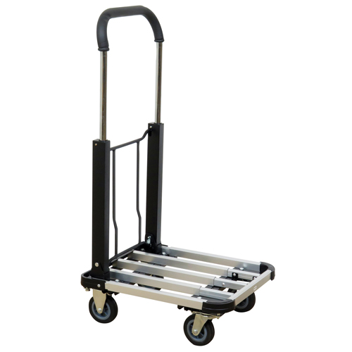Chariot &agrave; plateforme avec poign&eacute;e pliante, Aluminium, 300 lb, 28" lo x 16" la, Hauteur 37,75" Northern Industrial Supply Inc.