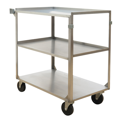 Chariots &agrave; tablette, 3 Tiers, 21" la x 37-1/4" h x 35-1/8" p, Capacit&eacute; 500 lb Northern Industrial Supply Inc.
