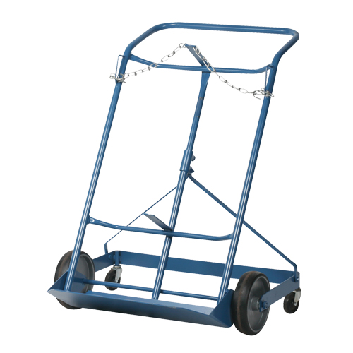 Professional Double Gas Cylinder Truck CC-2, Mold-on Rubber Wheels, 16-7/8" W x 7-1/4" L Base, 500 lbs. Northern Industrial Supply Inc.