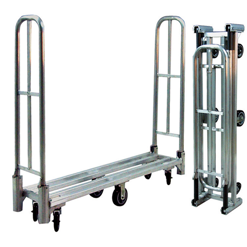 Aluminum U-Boat Folding Utility Cart, 16" W x 60" L, 1500 lbs. Cap., Polyurethane Wheels Northern Industrial Supply Inc.