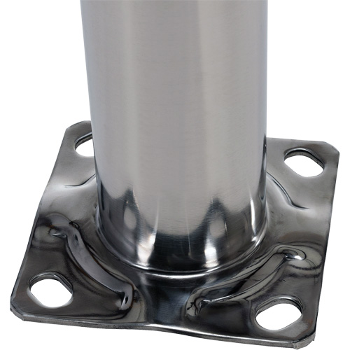 Safety Bollard, Stainless Steel, 36" H x 8" W, Silver Northern Industrial Supply Inc.