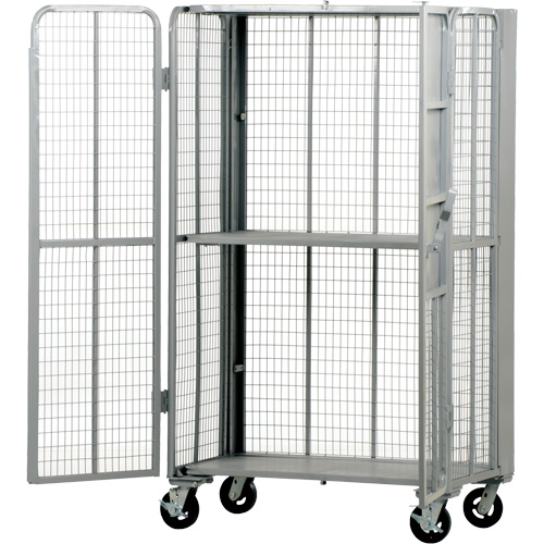 FST Series Folding Security Truck, 1 Tiers, 27" L x 45" W x 77" H, 2000 lbs. Cap. Northern Industrial Supply Inc.