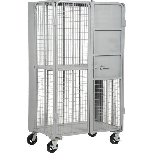 FST Series Folding Security Truck, 1 Tiers, 27" L x 45" W x 77" H, 2000 lbs. Cap. Northern Industrial Supply Inc.