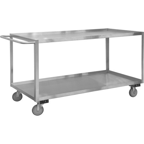 Industrial Grade Shelf Cart, 2 Tiers, 18-1/8" W x 42" H x 35" D, 1200 lbs. Capacity Northern Industrial Supply Inc.