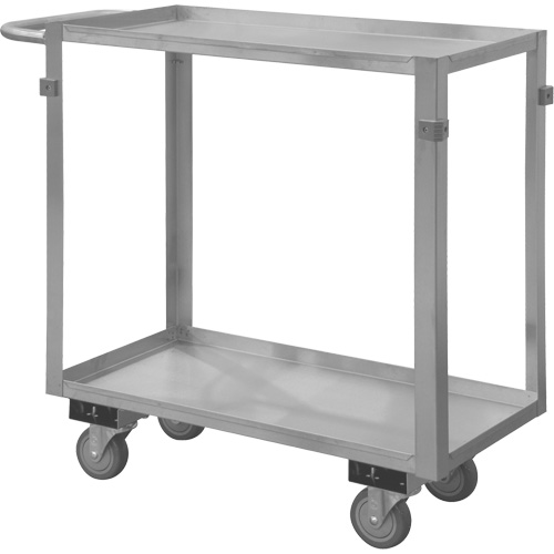Industrial Grade Shelf Cart, 2 Tiers, 22-1/2" W x 34" H x 42-7/16" D, 600 lbs. Capacity Northern Industrial Supply Inc.