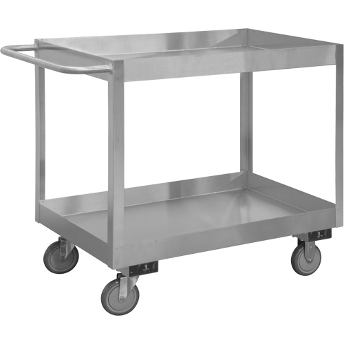 Industrial Grade Shelf Cart, 2 Tiers, 24-1/8" W x 35" H x 42" D, 1200 lbs. Capacity Northern Industrial Supply Inc.
