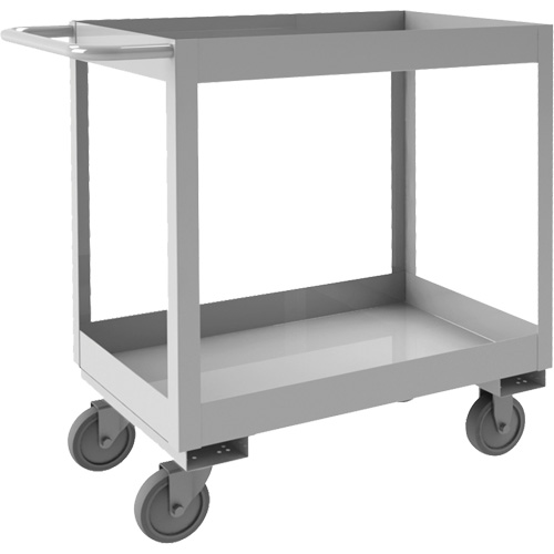 Industrial Grade Shelf Cart, 2 Tiers, 16" W x 34" H x 36-7/16" D, 600 lbs. Capacity Northern Industrial Supply Inc.
