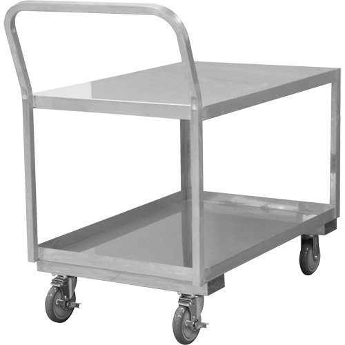 Industrial Grade Low Profile Shop Cart, 2 Tiers, 24-1/8" W x 40-3/4" D x 38-1/8" H, 1200 lbs. Cap. Northern Industrial Supply Inc.