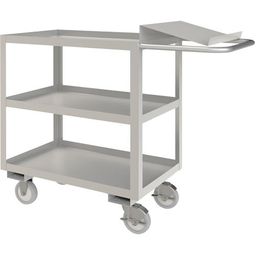 Industrial Grade Order Picking Cart, 39" H x 18-1/8" W x 45" D, 3 Shelves, 1200 lbs. Capacity Northern Industrial Supply Inc.
