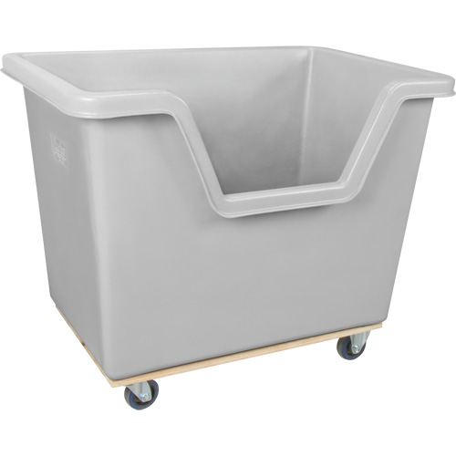 Chariot-caisse &agrave; c&ocirc;t&eacute; ouvert, Poly&eacute;thyl&egrave;ne, 45-3/4" lo x 31-1/4" la x 37-3/4" h, Volume 22 pi³, Capacit&eacute; 1000 lb Northern Industrial Supply Inc.
