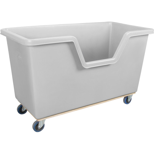 Easy Access Box Truck, Polyethylene, 63" L x 34-1/4" W x 38-1/2" H, 24 cu. ft. Volume, 1200 lbs. Capacity Northern Industrial Supply Inc.
