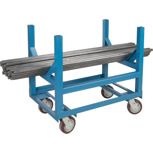Chariot &agrave; berceaux pour tuyaux et barres, 24" lo x 24" la x 34" h, Capacit&eacute; de 2500 lb, Roue Polyur&eacute;thane Northern Industrial Supply Inc.