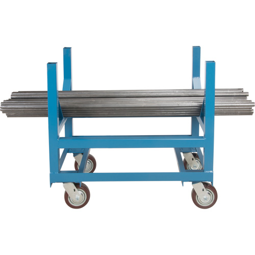 Chariot &agrave; berceaux pour tuyaux et barres, 24" lo x 24" la x 34" h, Capacit&eacute; de 2500 lb, Roue Polyur&eacute;thane Northern Industrial Supply Inc.