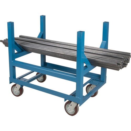 Chariot &agrave; berceaux pour tuyaux et barres, 24" lo x 24" la x 34" h, Capacit&eacute; de 2500 lb, Roue Polyur&eacute;thane Northern Industrial Supply Inc.