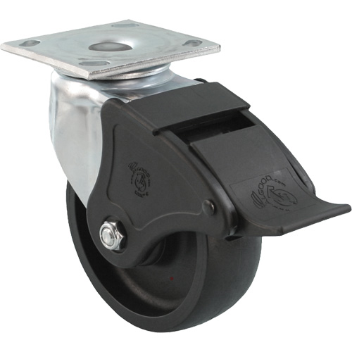Emaxx RollX Wow Caster, Swivel with Brake, 8" (203.2 mm), Nylon, 1200 lbs. (544.3 kg.) Northern Industrial Supply Inc.