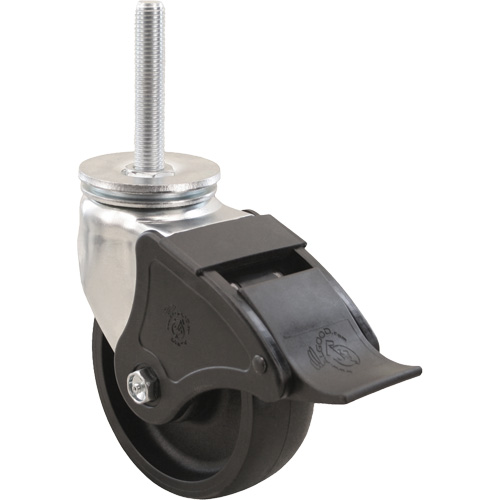Emaxx RollX Wow Caster, Swivel with Brake, 8" (203.2 mm) Dia., 1200 lbs. (544.3 kg.) Capacity Northern Industrial Supply Inc.