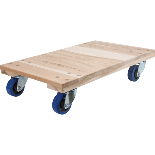 Socles roulants en bois franc pour usage intensif, Roues en Caoutchouc, Capacit&eacute; de 1400 lb, 18" la x 24" p x 7" h Northern Industrial Supply Inc.