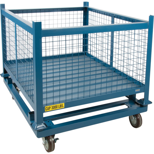 Dolly for Stacking Container, 48.5" W x 40-1/2" D x 10" H, 3000 lbs. Capacity Northern Industrial Supply Inc.