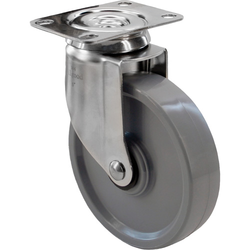 2309 Caster, Swivel, 4" (101.6 mm), Envirothane Grey, 350 lbs. (158.8 kg.) Northern Industrial Supply Inc.