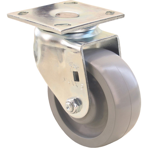 Max9 Directional & Wheel iLock Caster, Swivel with Brake, 5" (127 mm), Envirothane Grey-WOW, 1000 lbs. (453.6 kg.) Northern Industrial Supply Inc.