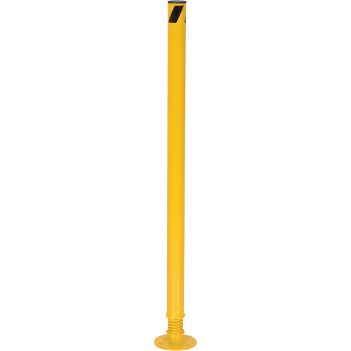 Spring Loaded Bollard, Steel, 42" H x 2-1/8" W, Yellow Northern Industrial Supply Inc.