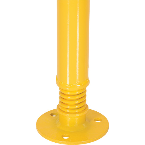 Spring Loaded Bollard, Steel, 42" H x 2-1/8" W, Yellow Northern Industrial Supply Inc.
