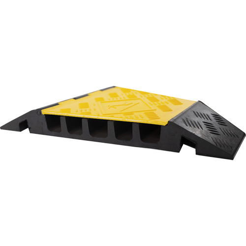 Protecteur de c&acirc;ble tourne-&agrave;-droite robuste Powerhouse, 5 canaux, 12" lo x 19,75" la x 2,25" h Northern Industrial Supply Inc.
