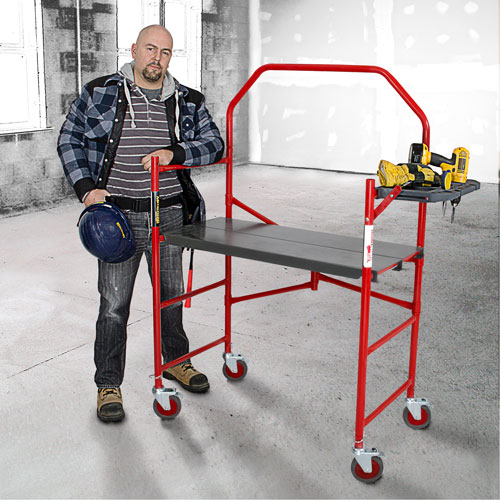 Buildman Portable Scaffold, 40-5/8" D x 4' H Northern Industrial Supply Inc.