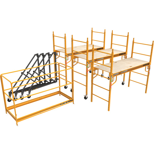 Trousse compl&egrave;te de tour d'&eacute;chafaudage pour cloison s&egrave;che de 18', 122" p x 236" h Northern Industrial Supply Inc.