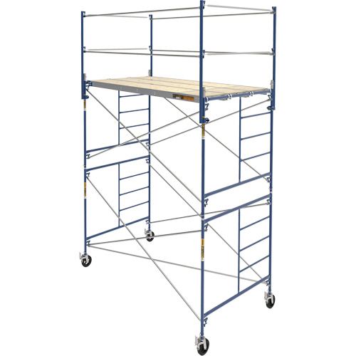 Complete Scaffold Tower with Casters, 66-2/10" D x 177-1/2" H Northern Industrial Supply Inc.