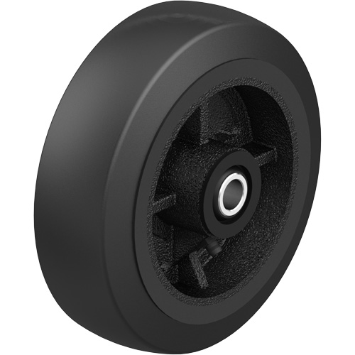 Roue en caoutchouc noir sur noyau en fonte noir, 12" (304,8 mm) dia. x 2-1/2" (64 mm) la, Capacit&eacute; de 396,8 lb (180 kg) Northern Industrial Supply Inc.