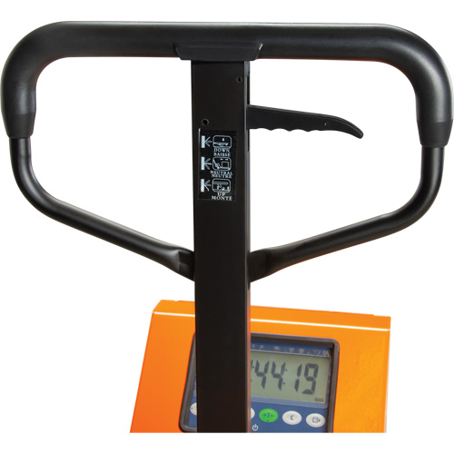 Digital Scale Pallet Truck, 44.5" L x 27.75" W, 4400 lbs. Cap. Northern Industrial Supply Inc.