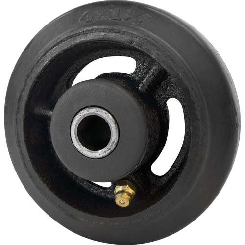 Roue en caoutchouc moul&eacute;, 4" (102 mm) dia. x 1-1/2" (38 mm) la, Capacit&eacute; de 350 lb (158 kg) Northern Industrial Supply Inc.