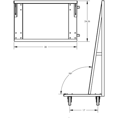 Chariot &agrave; cadre en A robuste &agrave; un c&ocirc;t&eacute; avec 6 plateaux, 38" x 25" x 63", Capacit&eacute; 2500 lb Northern Industrial Supply Inc.
