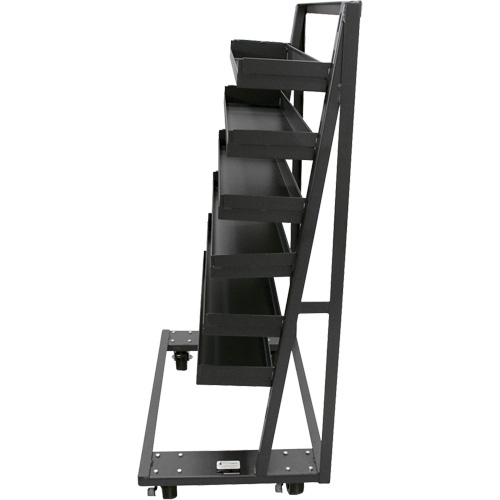 Single-Sided Heavy Duty A-Frame Cart with 6 Lipped Trays, 38" x 25" x 63", 2500 lbs. Capacity Northern Industrial Supply Inc.