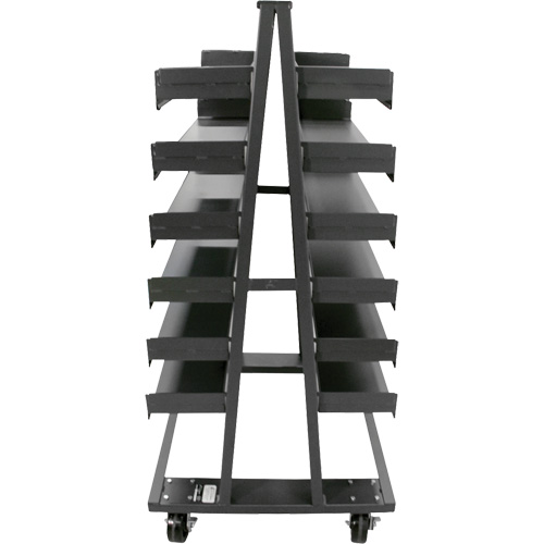 Double-Sided Heavy Duty A-Frame Cart with 12 Trays, 38" x 30" x 63", 2500 lbs. Capacity Northern Industrial Supply Inc.