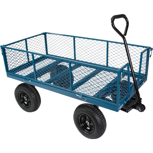Wagon avec c&ocirc;t&eacute;s rabattables, 24" la x 48" la x Capacit&eacute; 800 lb Northern Industrial Supply Inc.