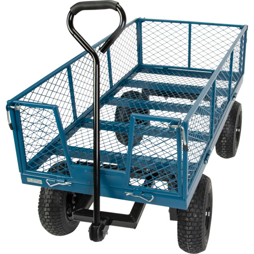 Wagon avec c&ocirc;t&eacute;s rabattables, 24" la x 48" la x Capacit&eacute; 800 lb Northern Industrial Supply Inc.